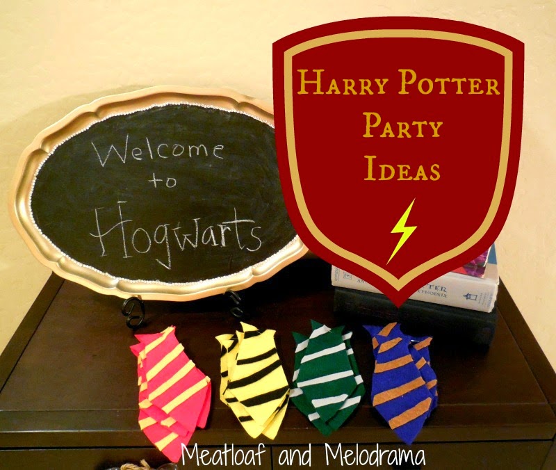 Meatloaf and Melodrama DIY  Harry  Potter  Party 