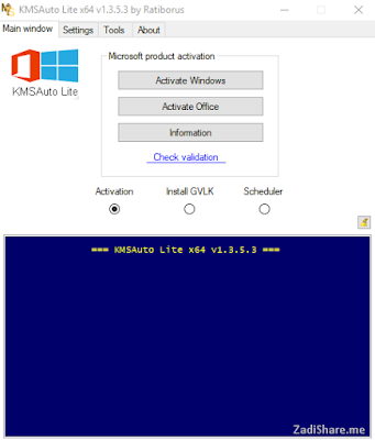 Download KMSAuto Lite 1.3.5.3 Activator