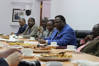 Atwoli in meeting with Trade unionists at the COTU headquarters. PHOTO | BANA