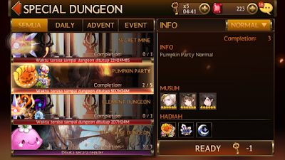 Cara Menyelesaikan Event Dungeon "Pumpkin Party" Normal di Seven Knight