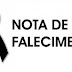 NOTA DE FALECIMENTO