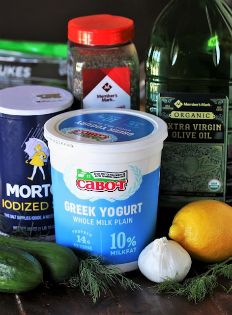 First Layer Tzatziki Sauce Ingredients Image