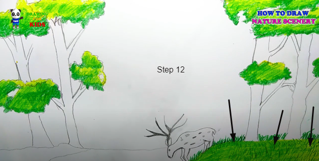 How to Draw Nature scenery for kids