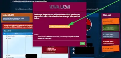 Cara Verval Ijazah di InfoGTK untuk Seleksi PPPK