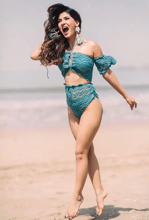 Karishma Sharma Crocheted bikini hot bollywood actress