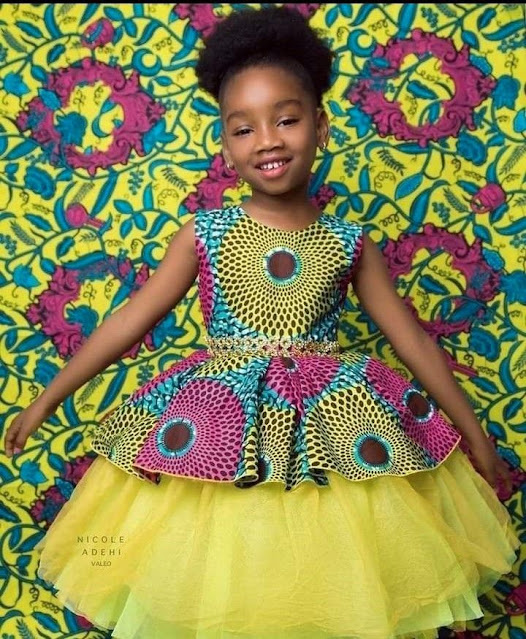 Ankara Gown Styles For Baby Girl.