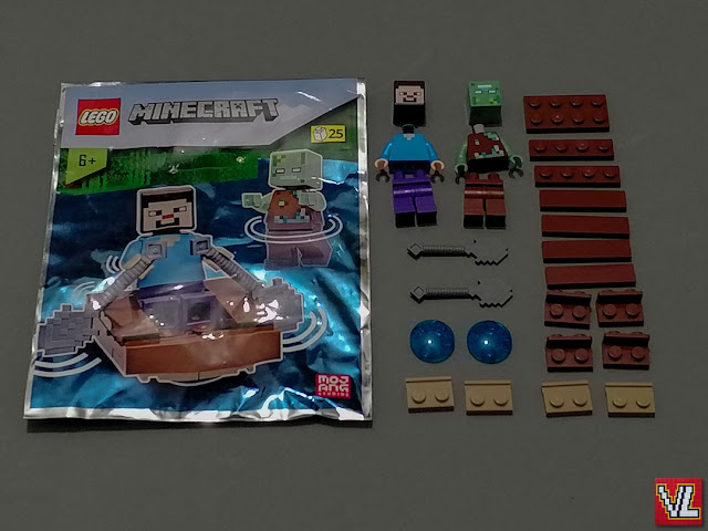 Set LEGO Minecraft Magazine Gift 662205 Steve with Drowned Zombie (Steve com Zombie Afogado)