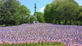 Boston Common flag garden on May 22