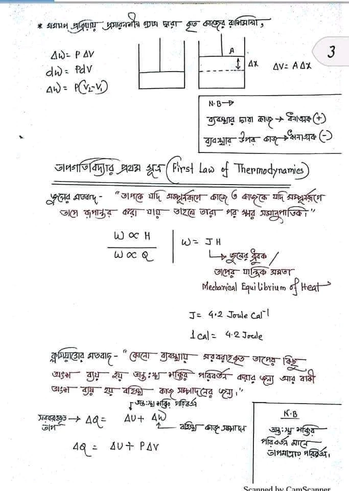 এইচ এস সি পদার্থবিজ্ঞান ২য় পত্রের সকল সূত্র | এইচ এস সি পদার্থবিজ্ঞান ২য় পত্র ফর্মূলা