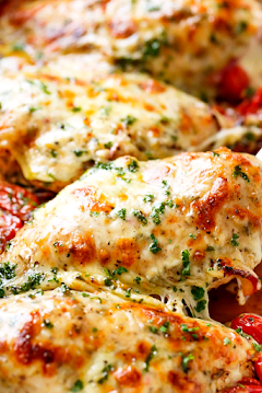 Balsamic Baked Chicken Breast with Mozzarella Cheese