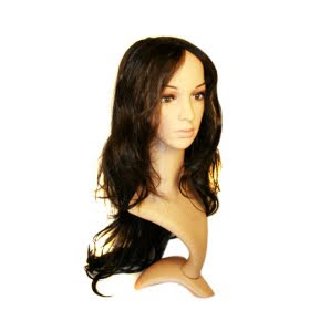 Chinese Capless Extra Long Synthetic Brown Curly Hair
