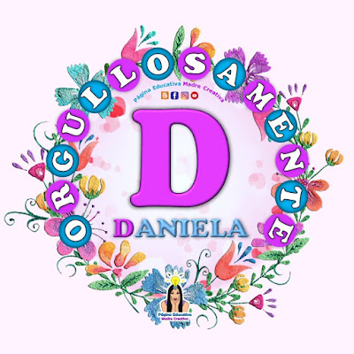 Nombre Daniela - Carteles para mujeres - Día de la mujer