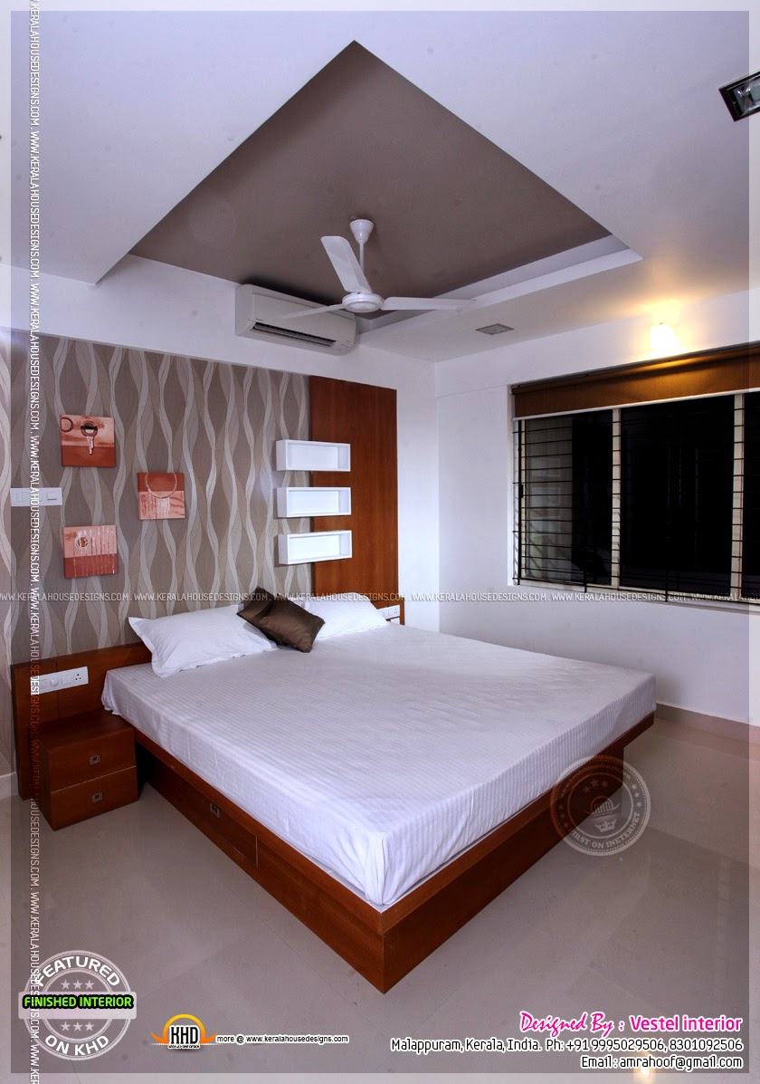 Finished interior designs in Kerala Kerala home design 