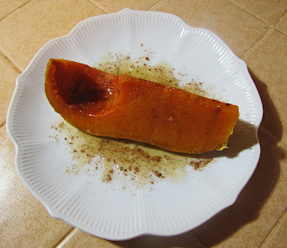 Serving of Baked Butternut with Maple Syrup, Butter, and Pumpkin Pie Spice