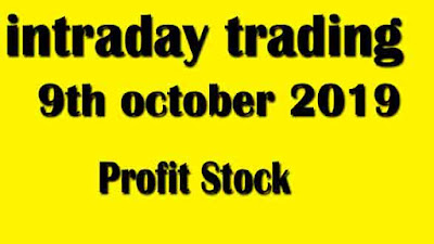 9th October Stock Level For Intraday Trading