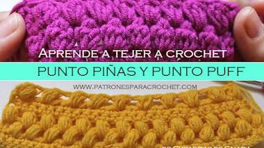 Cómo Tejer Punto Piñas y Punto Puff / Tutoriales