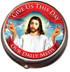 Jesus pill box - Give us this day our daily meds