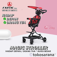 Kereta Dorong Bayi Exotic ET-LW121-2 Hadap Depan / Orang Tua Kursi Besar & Nyaman Beban Extra Headrest Maks 25kg Magic Stroller 1-4 Tahun