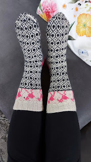 Wollen sokken met flamingo’s