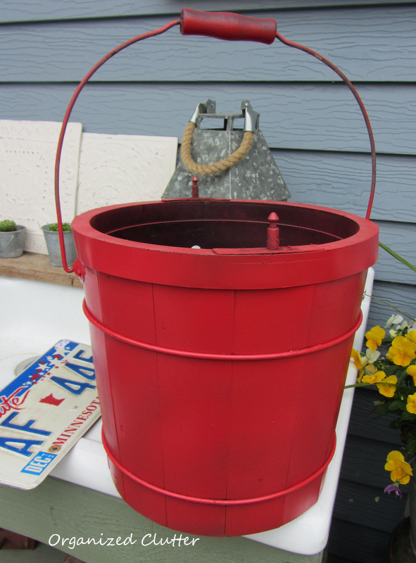 A Rustic & Patriotic Potting Bench