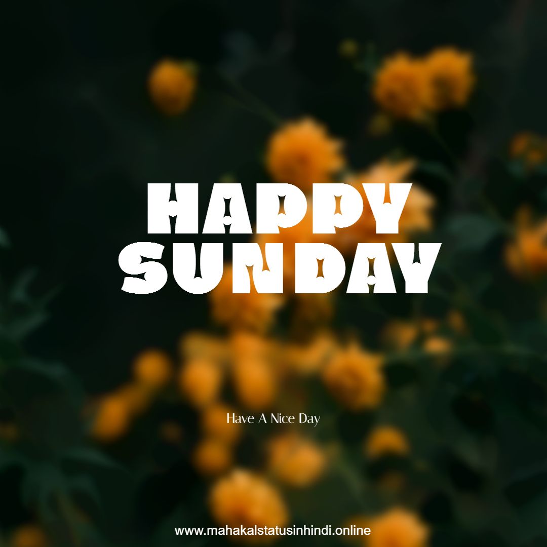Happy Sunday Flowers  Images