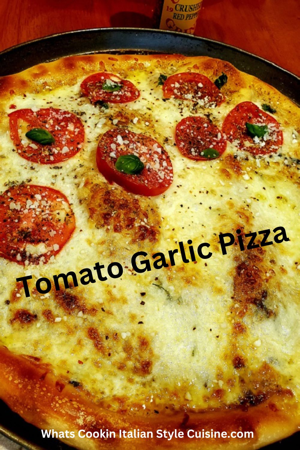pin for later tomato basil pizza