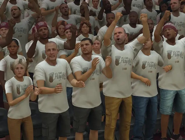 NBA 2K24 Cleveland Cavaliers 2024 Playoffs Crowd