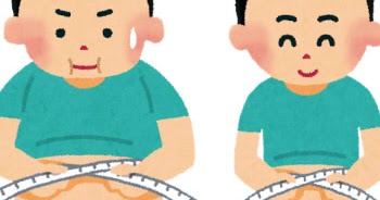 ウエストを測っている男性のイラスト ダイエット かわいいフリー素材集 いらすとや
