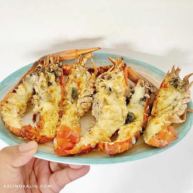 Baked Garlic Butter Cheese Prawn a.k.a baby Lobster Air Tawar