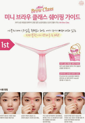  etude house, cara membuat alis ala korea, tutuorial membuat alis korea, tutuorial membuat alis lurus, jual etude house murah, brow class, alat bantu bentuk alis