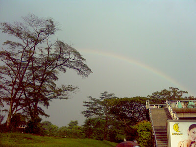 Sunny Showers With A Rainbow