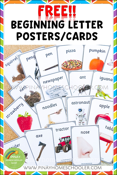 FREE Beginning Letter Sound Posters and Cards