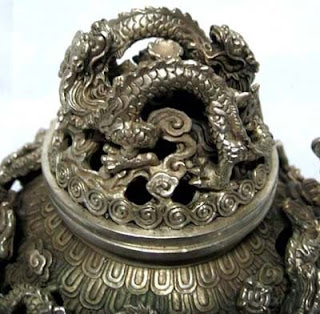 Silver Dragon Incensory, China''Style''