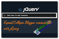 Ẩn hiện khung comment với Jquery cho blogger