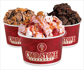 Coldstone ice cream pouch packaging design 