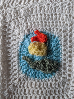 Y for Yacht Granny Square - a free crochet pattern from Sweet Nothings Crochet