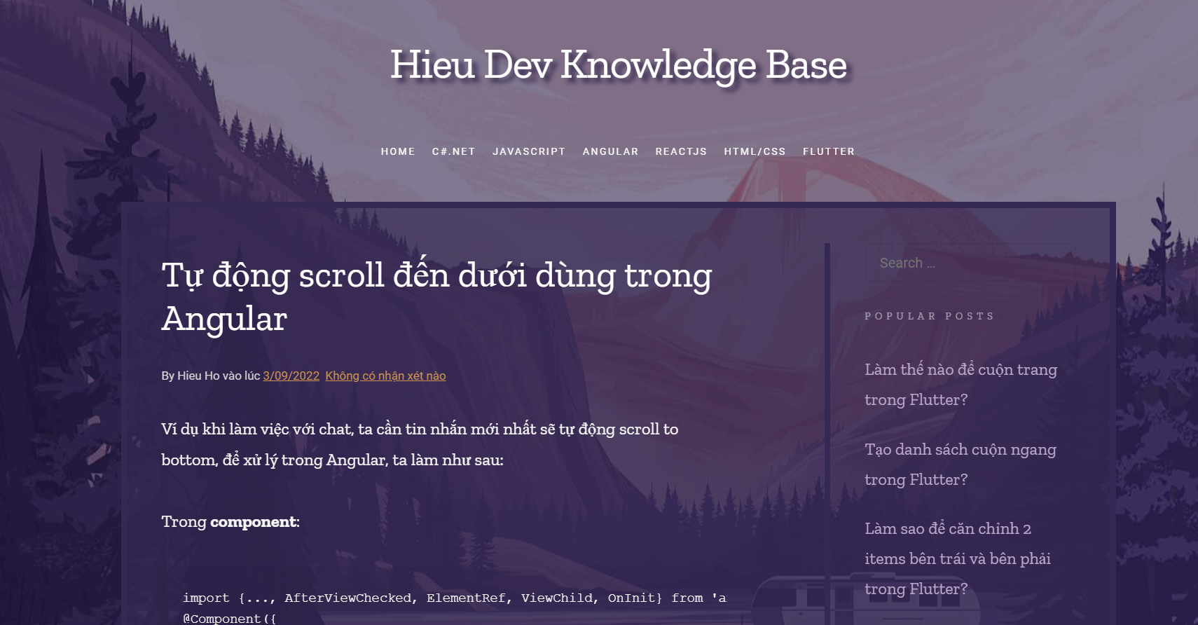 Chia sẻ template blogger Knowledge Base nhanh, nhẹ và tinh tế