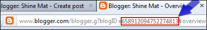 How to find blogger ID