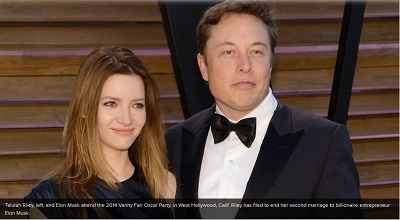 Co-founder of Paypal, Elon Musk's Wife Files for Divorce