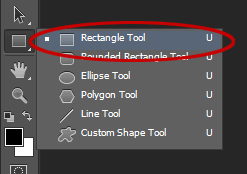 the rectangle tool.