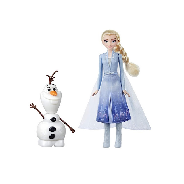 Poupée Disney Frozen 2 : Elsa et Olaf interactifs.