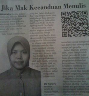 Citizen Reporter_Eni Rahayu: Jika Mak Kecanduan Menulis [Terbit di Harian Surya Edisi Selasa, 13 Desember 2016]