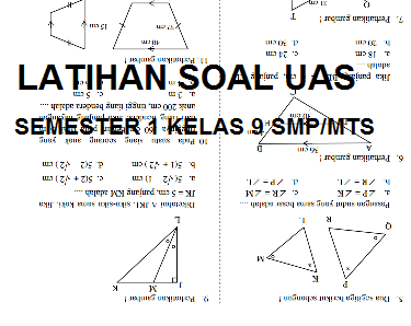 Latihan Soal Uas Semester 1 Kelas 9 Smp Mts Serba Serbi Guru