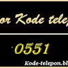 0551 ✆ Kode Telepon Area Mana...