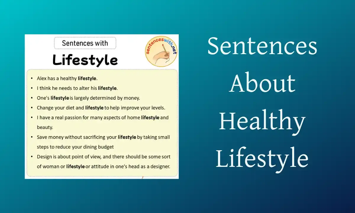 Sentences About Healthy Lifestyle