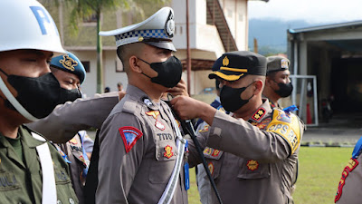 Polres Padang Panjang Laksanakan Apel Gelar Pasukan Sambut  Operasi "Zebra Singgalang 2022"