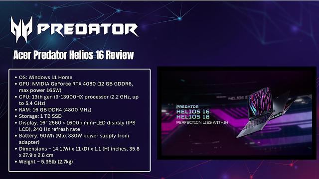 Acer Predator Helios 16 Review - Sinhala