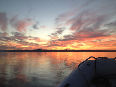 Sunrise heading out of San Juan Island