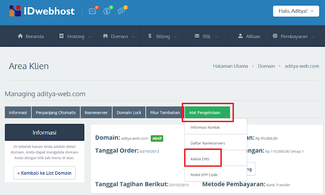 Tutorial Cara Mengganti Domain .blogspot.com Menjadi .com (Blogger Custom Domain) Idwebhost 2015