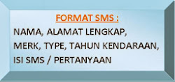 Apabila mengirim SMS, ketiklah   sesuai dengan format dibawah   ini: